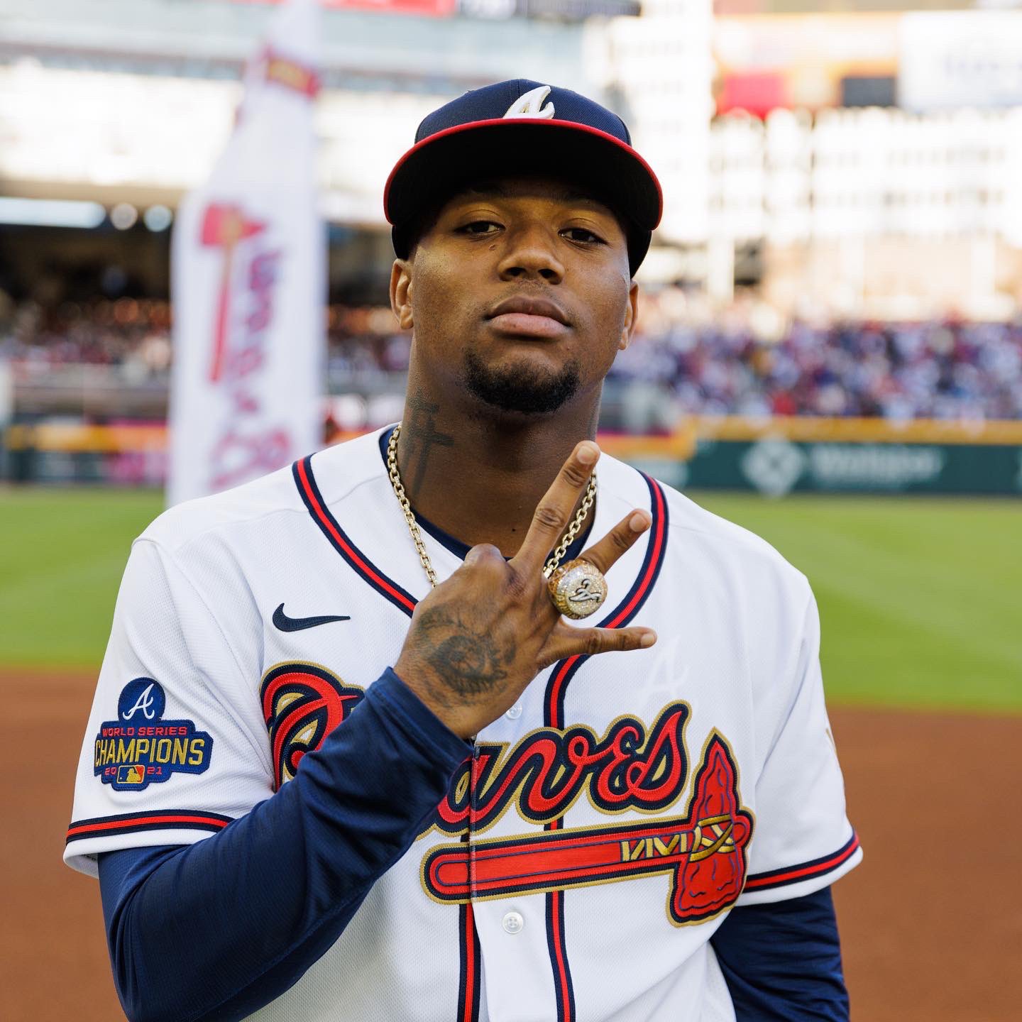 Martin on X: Ronald Acuna received his World Championship ring. The Braves  will only get better when he is back in the lineup. Watch out rest of the  league. #Braves #ForTheA  /