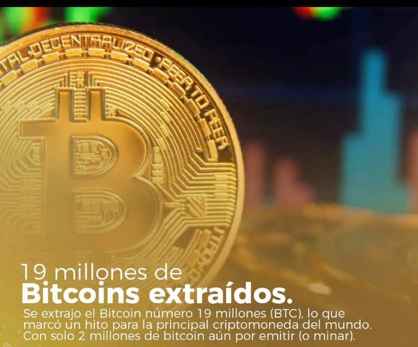 SOL_Mask's tweet photo. El viernes pasado, 1 de abril, se confirmó que por los datos proporcionados por la "Clark
Moody Bitcoin" plataforma que el
El Bitcoin número 19.000.000 había sido EXTRAIDO!!🤯

#NFTsCommunity
#bitcoinnews https://t.co/yHvULHVNWz