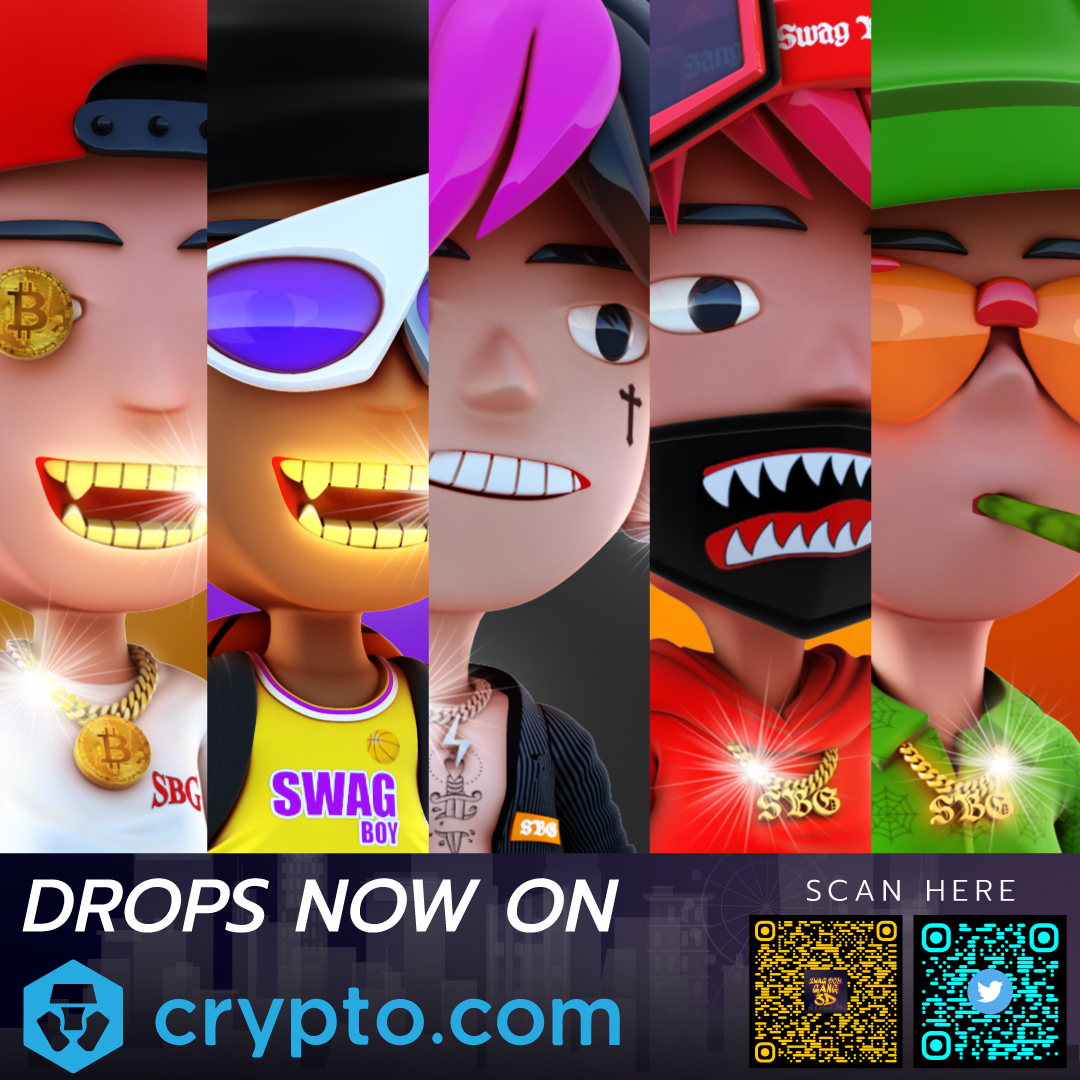 📌NEW DROP NOW📌
🔥SWAG BOY GANG 3D
Check now #SBG3D
crypto.com/nft/collection…

Let's go!! #NFT #NFTTHAILAND #NFTthai #NFTThaicommunity #NFTthaiartist #LoadedLions #LoadedLion