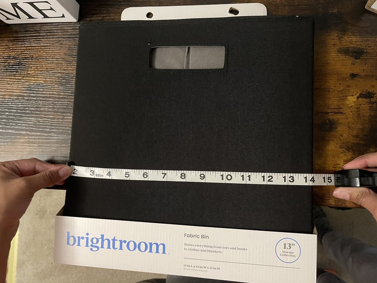 GetCrowned_CEO's tweet photo. @Target 👀👀 You said 13”.

I got it because it would fit MY 13” SHELVES! Here I thought I didn’t know how to measure.

Turns out YOU don’t! 🤷🏻‍♀️ https://t.co/ajv1XyL401