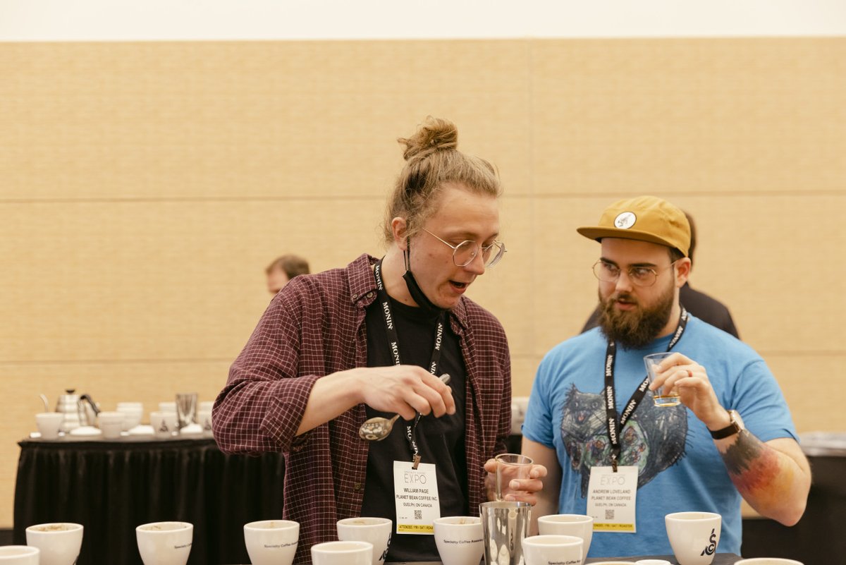 SpecialtyCoffee's tweet photo. The second day of #CoffeeExpo is already over and it was another action-packed day for visitors! We are looking forward to the third and final day of the show tomorrow. Showfloor opens at 10:30am - see you in the morning! https://t.co/KcsdtuRzNn