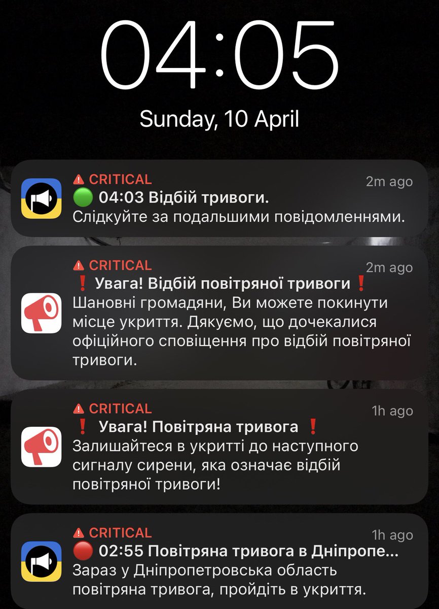 prodnipro's tweet photo. Відбій тривоги. Можна лягати спати.
Усі подробиці дізнаємося зранку в офіційних джерелах. https://t.co/UFVX2gxsRr