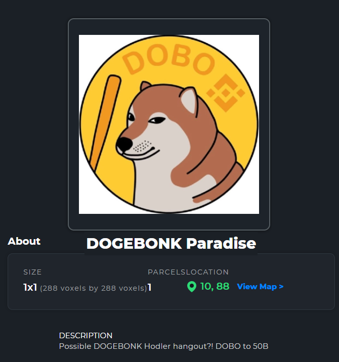 amphlux's tweet photo. @SomeCrypt0Guy @telegram Super cool to see #DOGEBONK verified on @twitter and @telegram. Grats! Also cool to see #DOBO in the metaverse on @TheSandboxGame plot 10 88! 
Has a strong community, a creative base, wild to see what's been done in such little time! #twitterverifieddobo

https://t.co/Aitvqtaivf https://t.co/4Zgl2EGcaD
