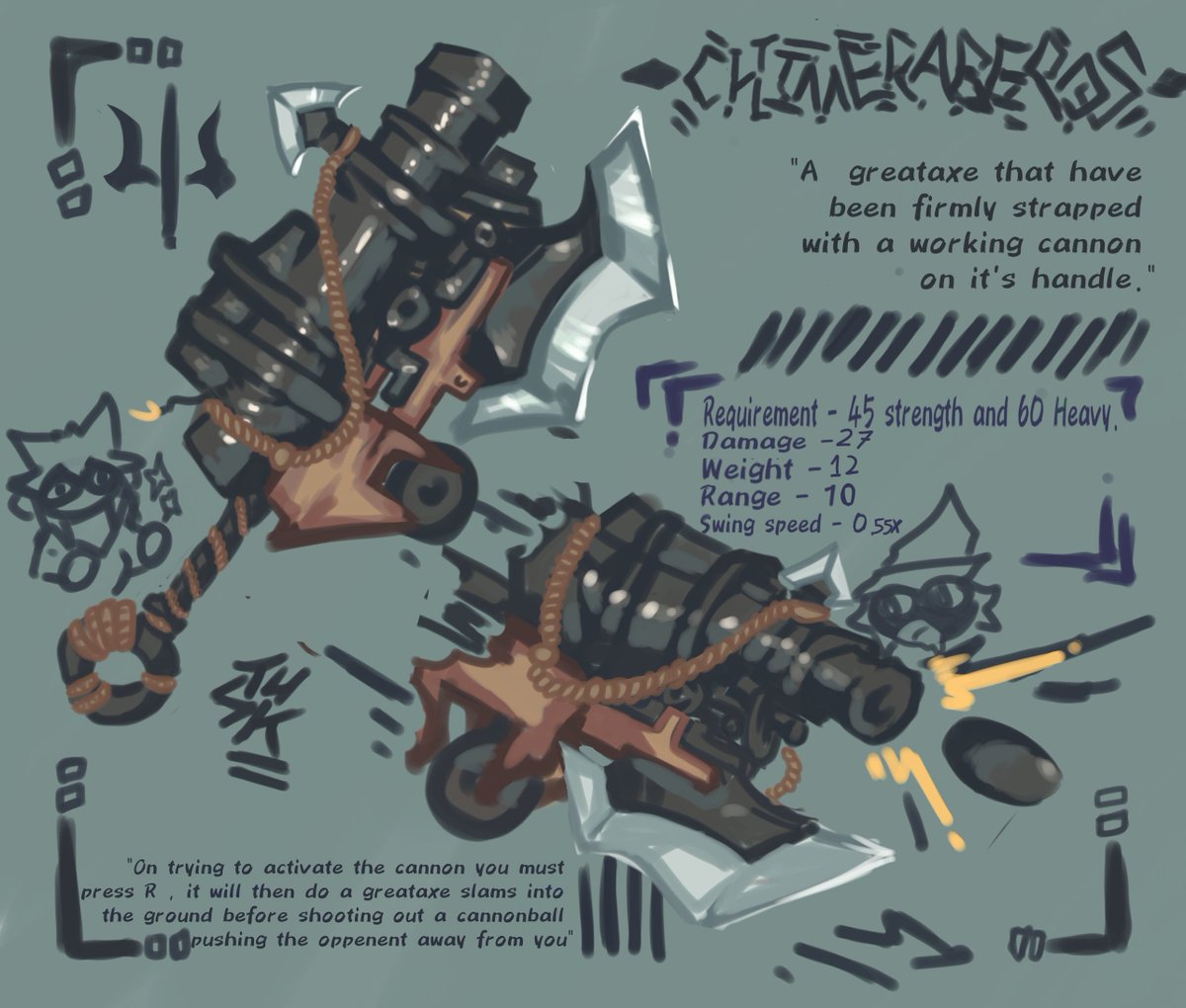 tolka on X: weapon concept I submitted for #deepwoken's weapon design  contest  / X