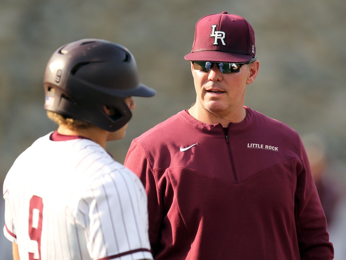 This afternoon's walk-off win gave <a href="/CoachCurryLR/">Chris Curry</a> his 1️⃣ 0️⃣ 0️⃣ th career victory at Gary Hogan Field.

#LittleRocksTeam