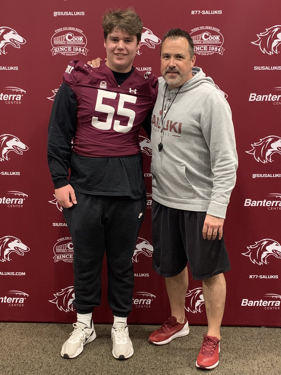 Cannon Mackey (@cannon_m55) on Twitter photo Had a great Junior Day experience at Southern Illinois today! Thank you <a href="/Coach_DClark/">Coach Dan Clark</a> and <a href="/2_adjames/">Coach James</a> for the invite. <a href="/IronFootball/">NCHS Ironmen Football</a> <a href="/nexgenscouting/">Keith Smilie</a> <a href="/EDGYTIM/">Timothy “EDGYTIM” OHalloran</a> Had a great Junior Day experience at Southern Illinois today! Thank you <a href="/Coach_DClark/">Coach Dan Clark</a> and <a href="/2_adjames/">Coach James</a> for the invite. <a href="/IronFootball/">NCHS Ironmen Football</a> <a href="/nexgenscouting/">Keith Smilie</a> <a href="/EDGYTIM/">Timothy “EDGYTIM” OHalloran</a>