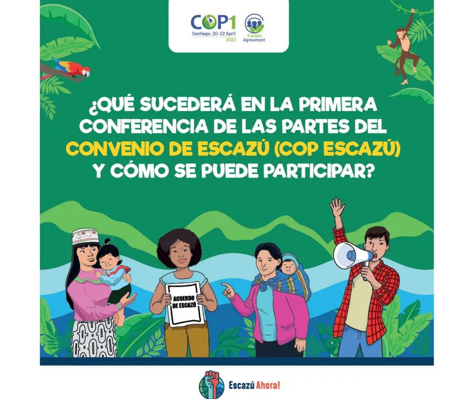 EscazuP's tweet photo. #EscazúParaTodxs 🌎
¿Qué sucederá en la Primera Conferencia de las Partes del Convenio de Escazú (#COPEscazú) y cómo se puede participar 🤷🤷‍♀️🤷‍♂️?

➡️ En español: https://t.co/KkD3txKjYC
➡️ En inglés: https://t.co/4jouaVevfE https://t.co/IZioULwjNE