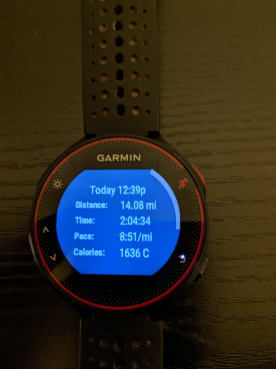 poman927's tweet photo. 14 miles with last four at race pace (7:38 / 7:39 / 7:33 / 7:35).  Probably the best run I've had during my training cycle.  Now to power down for the taper.  #StayThePath #halftraining #week10 https://t.co/NC7I4Og2Ds