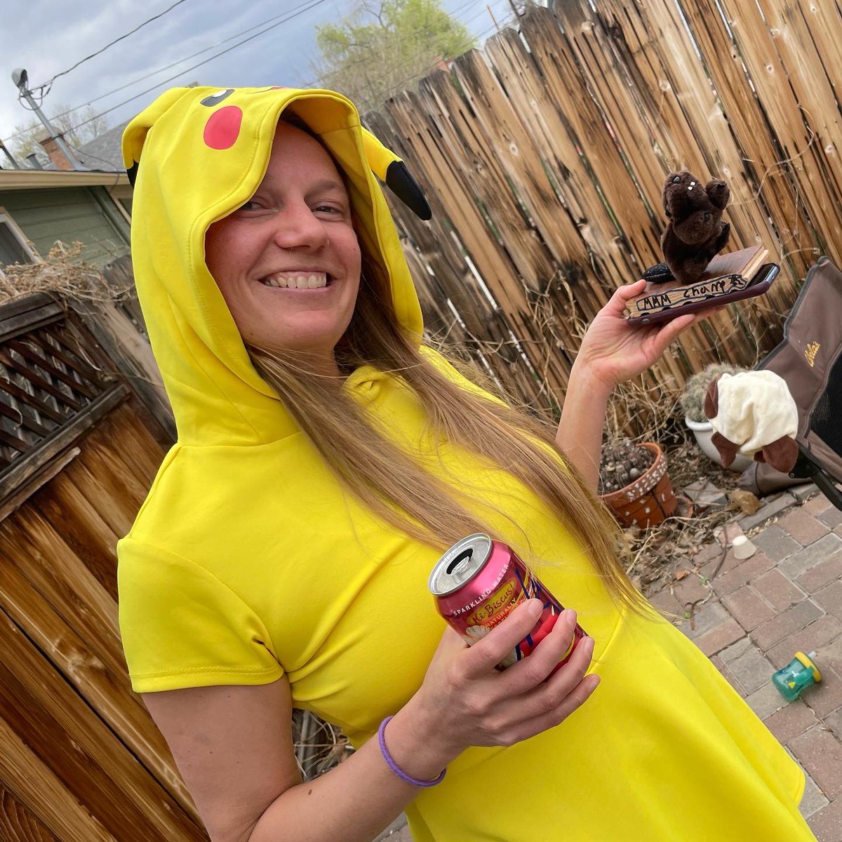 johannavarner's tweet photo. Here is the winning trophy from the @ColoradoMesaU biology department #MMM2022 bracket pool. I will cherish it forever #pikachudress #imfun #teammustelid4ever https://t.co/zA073rsQra