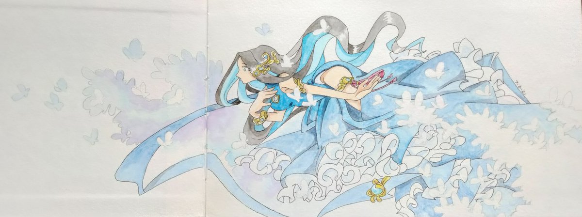 This has been sitting in my sketchbook for a while. Finished it 7/8/21.