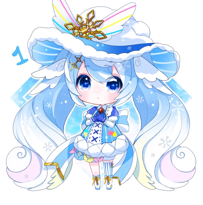 1番のパレットちゃん!❄🎨✨
雪ミク2023の投票明日までです～!
ぜひパレットちゃんに1票入れていただけると嬉しいです!#雪ミク2023

投票ページ:https://t.co/ON0wA4rbPr 