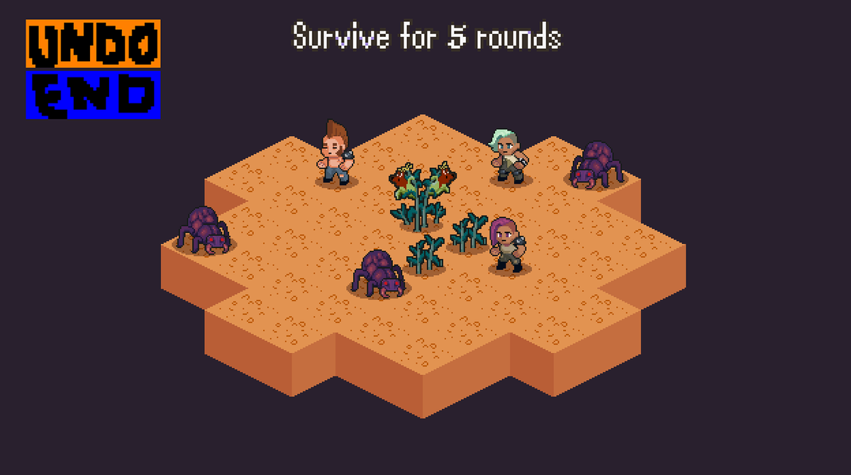 Three mercenaries are fighting big bug enemies to protect Corn Dog crops