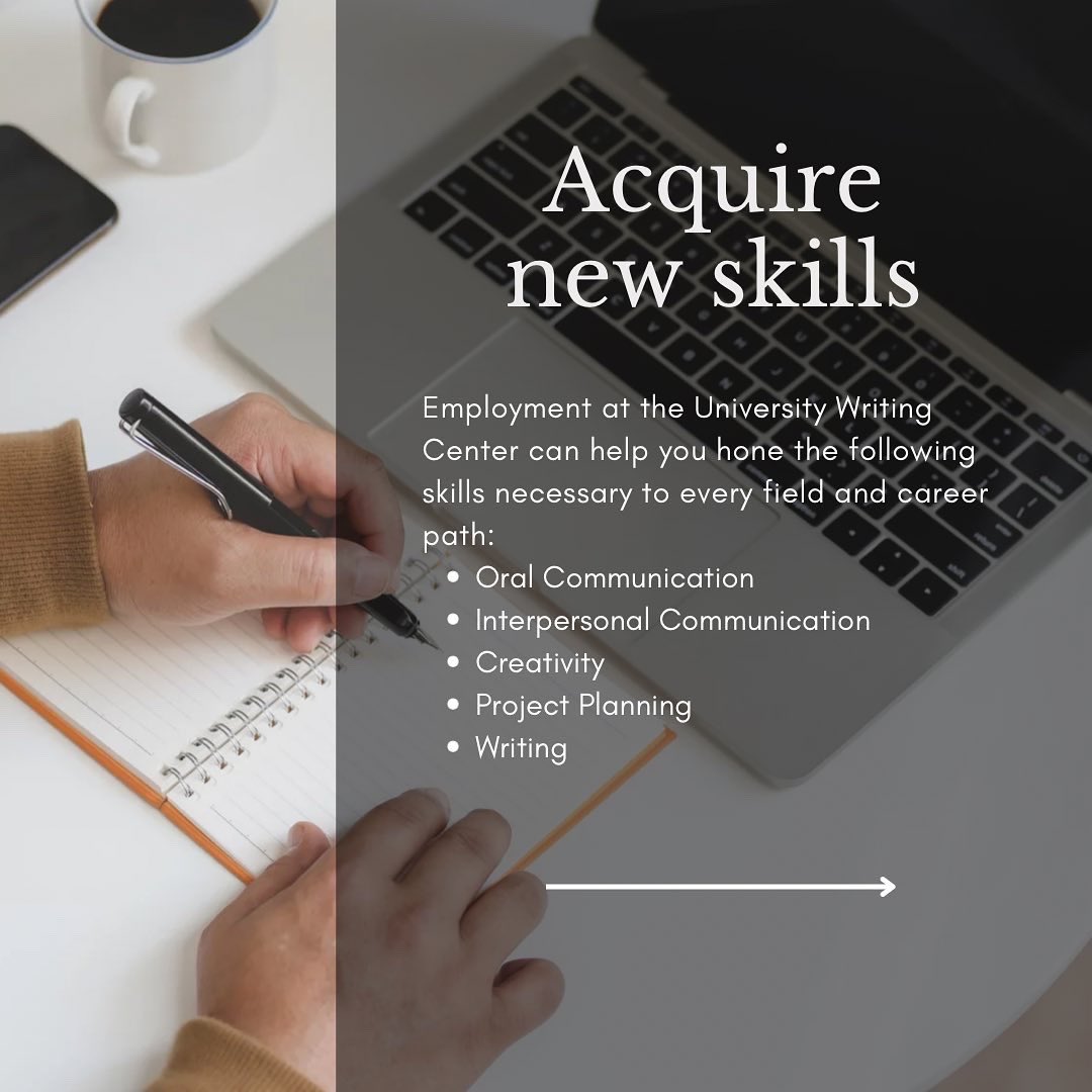 IUPUI_English's tweet photo. Interested in an on campus job? The University Writing Center is seeking writing consultants for the Fall 2022 Semester. 

If you are interested in this position, please contact Dr. Marilee Brooks-Gillies at mbrooksg@iupui.edu https://t.co/rlOG92nK8j