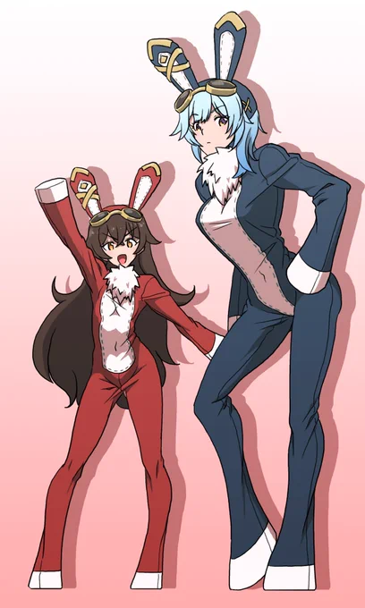 #原神 
ウサギ伯爵とローレンス伯爵 