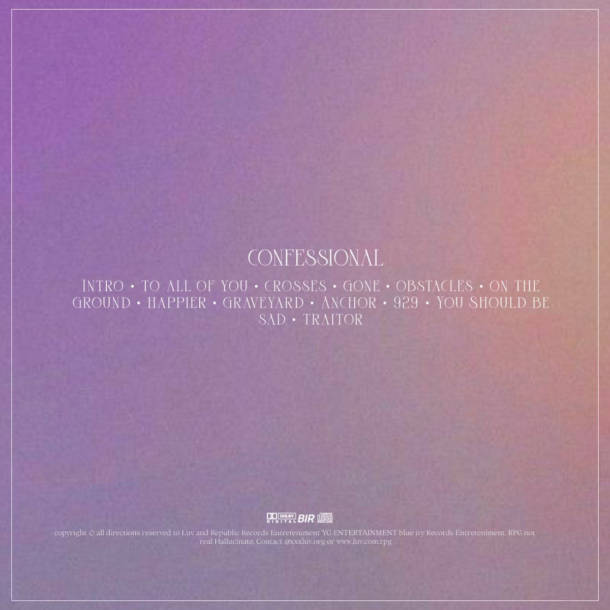 luvadia_'s tweet photo. My Third Studio Album #Confessional 💜 is out now in all digital platforms <333, listen now, luv u 

(Rpg • @RHallucinado)
(Tag • #ALBUMH7 - #SH7) https://t.co/cNsVeaYpmx