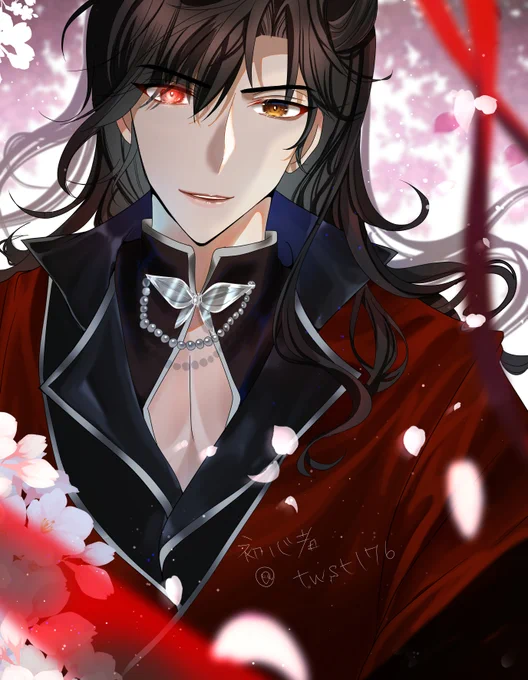 #TGCF #天官賜福 #花城

桜が散るまでに描いてみたかった倚花間衣装🌸 