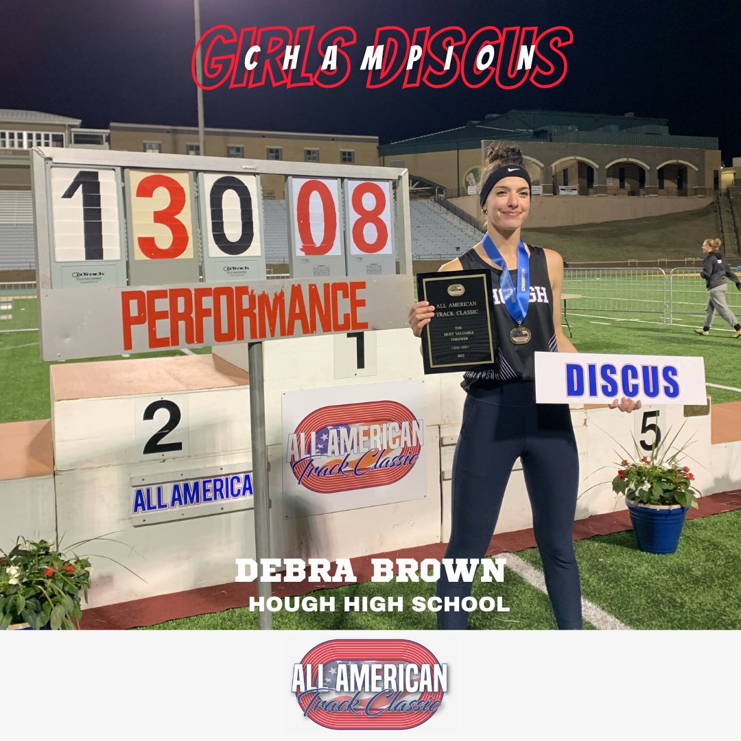 GIRLS DISCUS: 130-08

Debra Brown from Hough High School placed 1st in the discus.