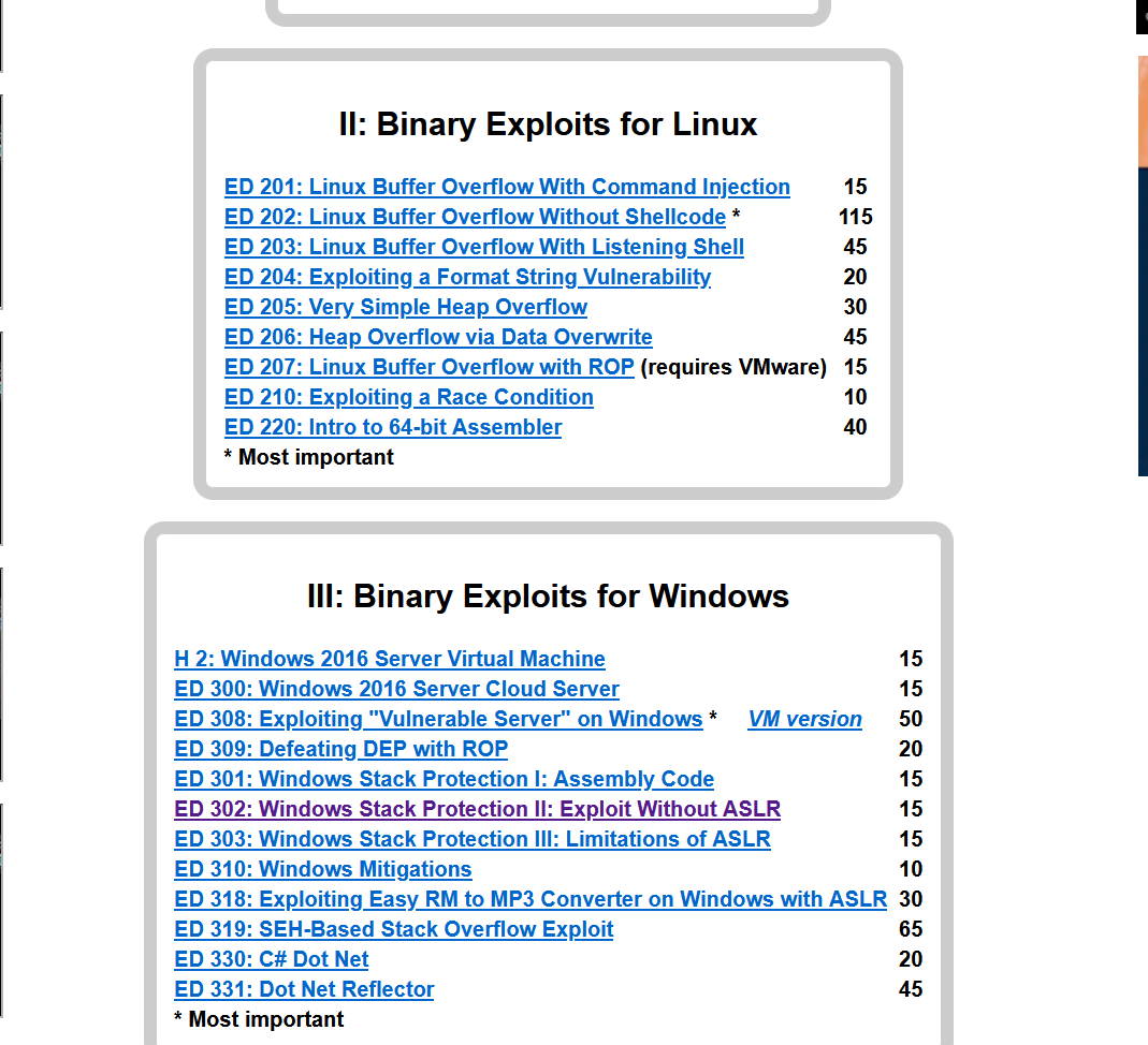 rcx86's tweet image. Exploit Development Tutorials for Windows and Linux.
samsclass.info/127/ED_2020.sh…

#infosec