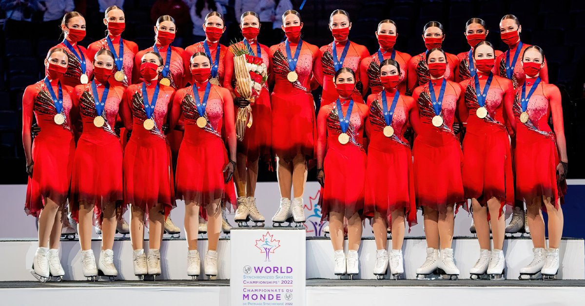 Canada reigns Suprêmes with gold at ISU World Synchronized Skating Championships®
skatecanada.ca/2022/04/canada…
//
Le Canada règne Suprêmes avec l'or aux Championnats du monde de patinage synchronisé de l'ISU 
skatecanada.ca/2022/04/le-can…
#CreatingHistory #CréerlHistoire #WorldSynchro