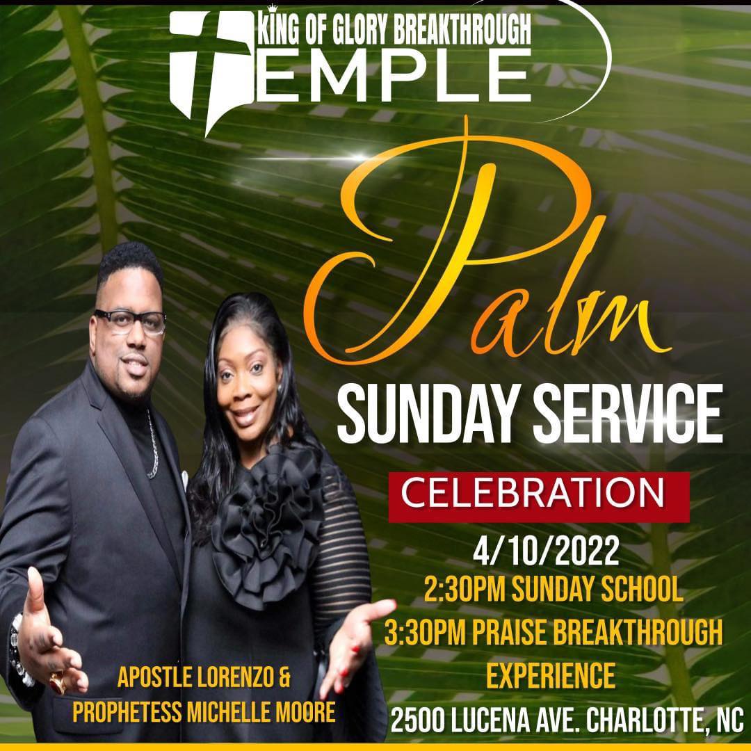 AscendingPlace's tweet photo. Join is tomorrow for Palm Sunday Celebration.  It's going to be glorious!! #KOGBT #GetInTheGlory https://t.co/HX12l5JYKr