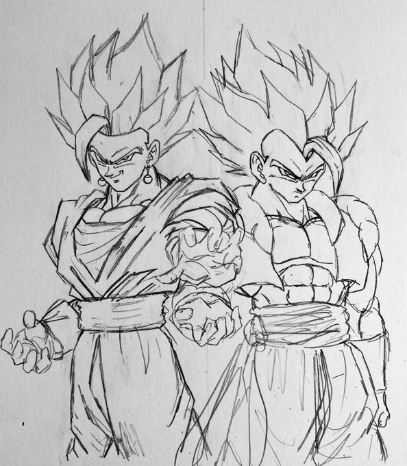 下描きの下描き😊 