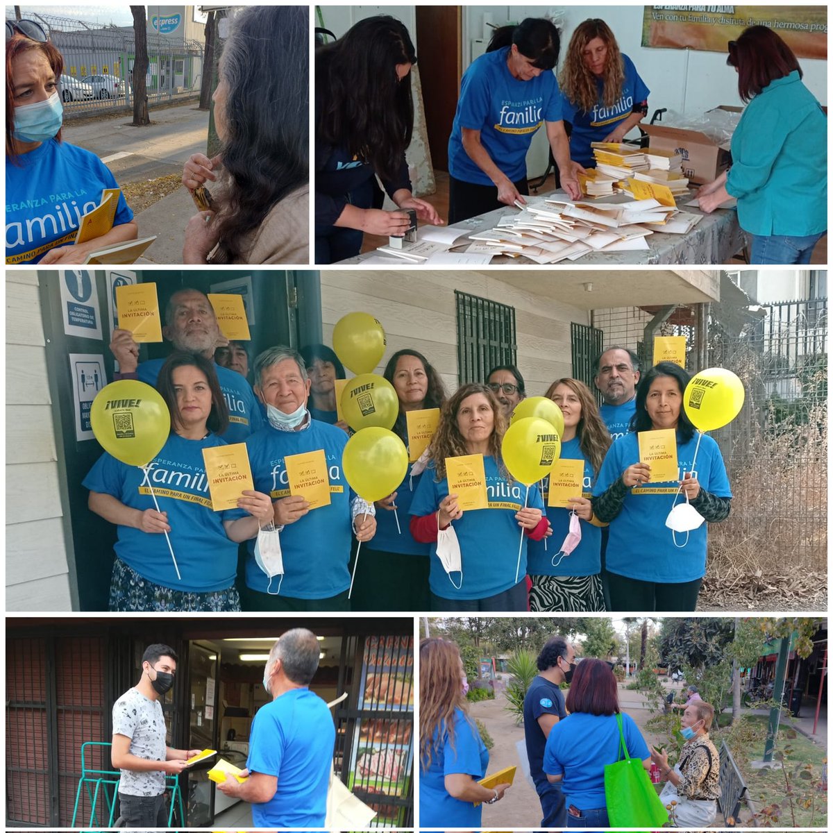 El Grupo Macul entregando hoy el Libro Misionero en #ImpactoEsperanza 
Esta vecina ya conocía la Iglesia a traves del Canal <a href="/ntchile/">Nuevo Tiempo Chile</a>