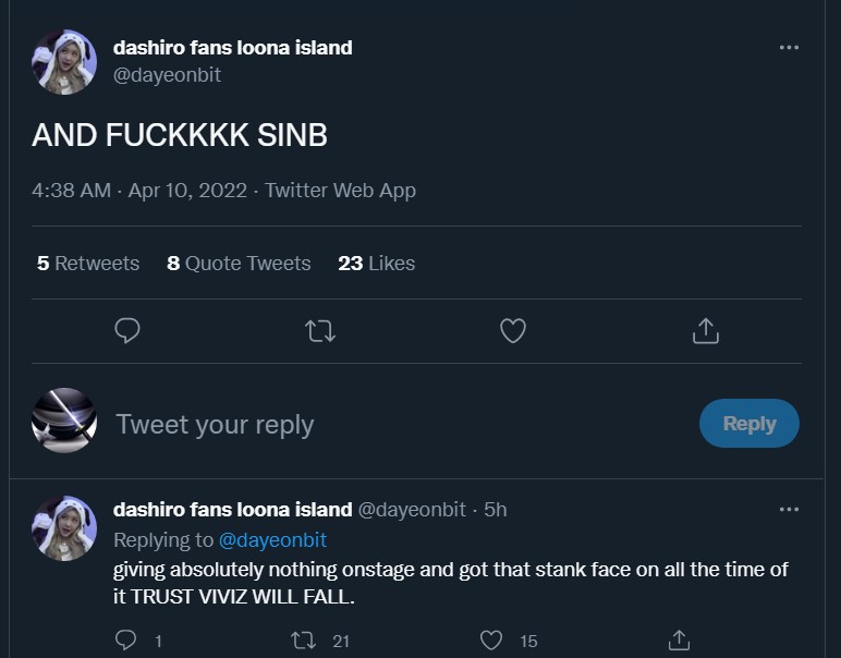 GfriendProtect's tweet photo. [REPORT AND BLOCK] 🚨🚨🚨 

Please help report and block this acc &amp; do not interact with them at all!!

Just report and block please don't get involve in any fanwar!! 

🔗https://t.co/22EZhMFmzh https://t.co/ZqjoWijCse