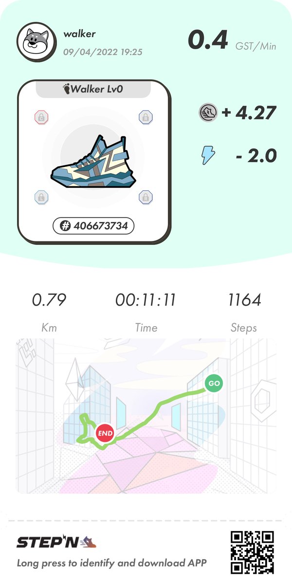 It’s a walk along the bay kind of day #StepN