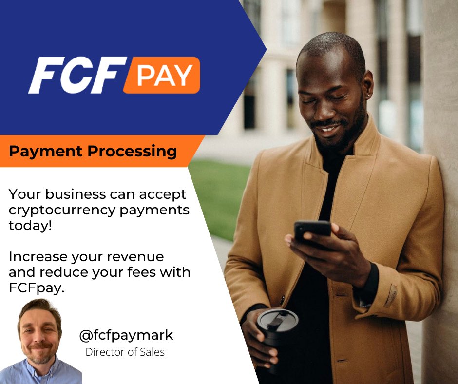 FCFpayMark's tweet photo. Accept crypto, get paid in fiat direct to your bank account. No extra steps. FCFpay is here to help.
#FCFpay #fcfpay #fcf #acceptmore https://t.co/rmhXbbPQ6S