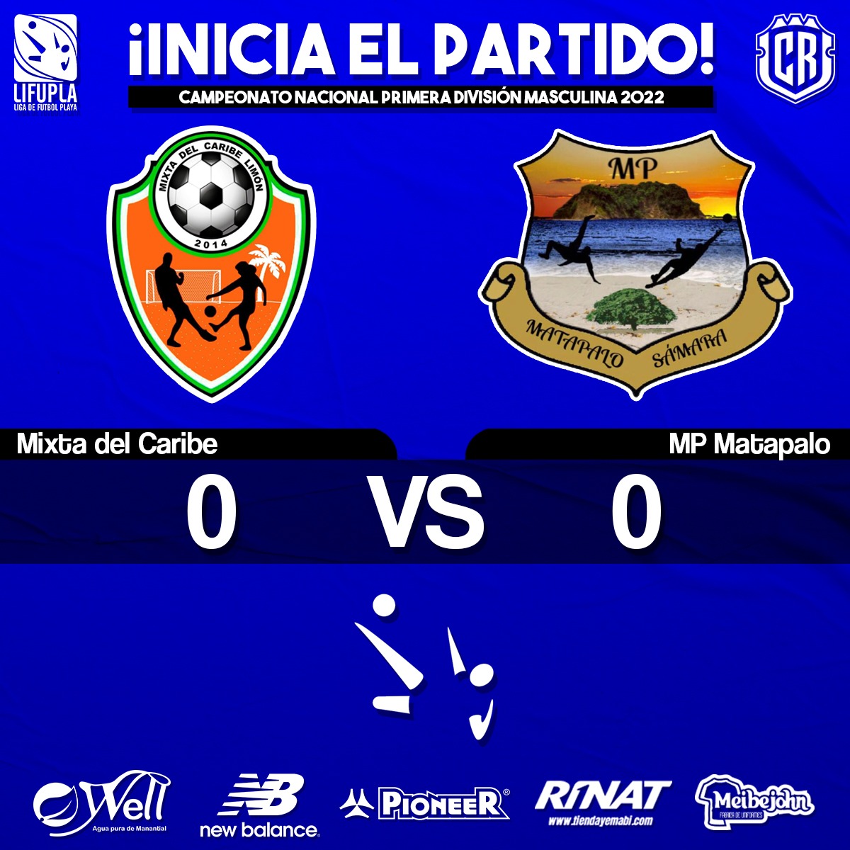 ¡INICIA EL PARTIDO! 🔥🔥🔥 

Mixta del Caribe 0-0 MP Matapalo 

#PrensaLifupla #LigadeFutbolPlaya