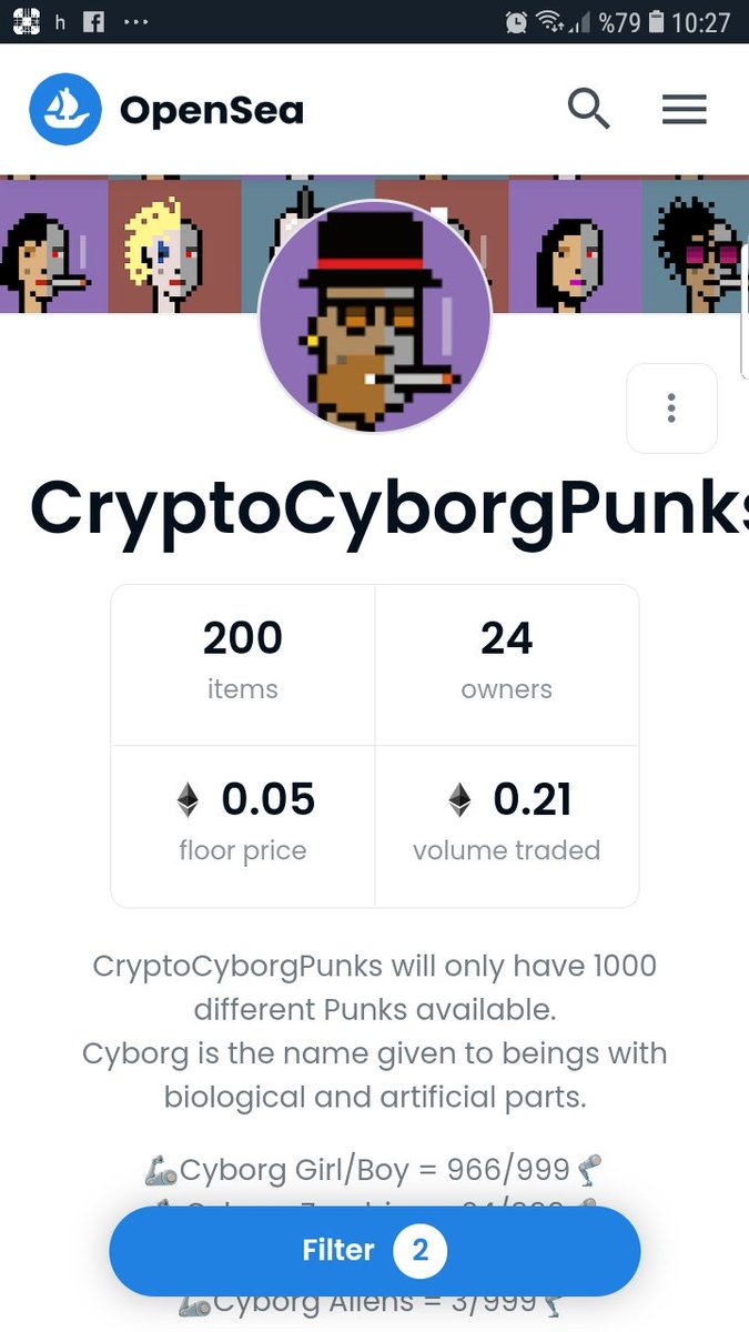 24 #owners 
0.05 ETH #floorprice 

#nftart #nftcollector #NFTProject #NFTCommmunity