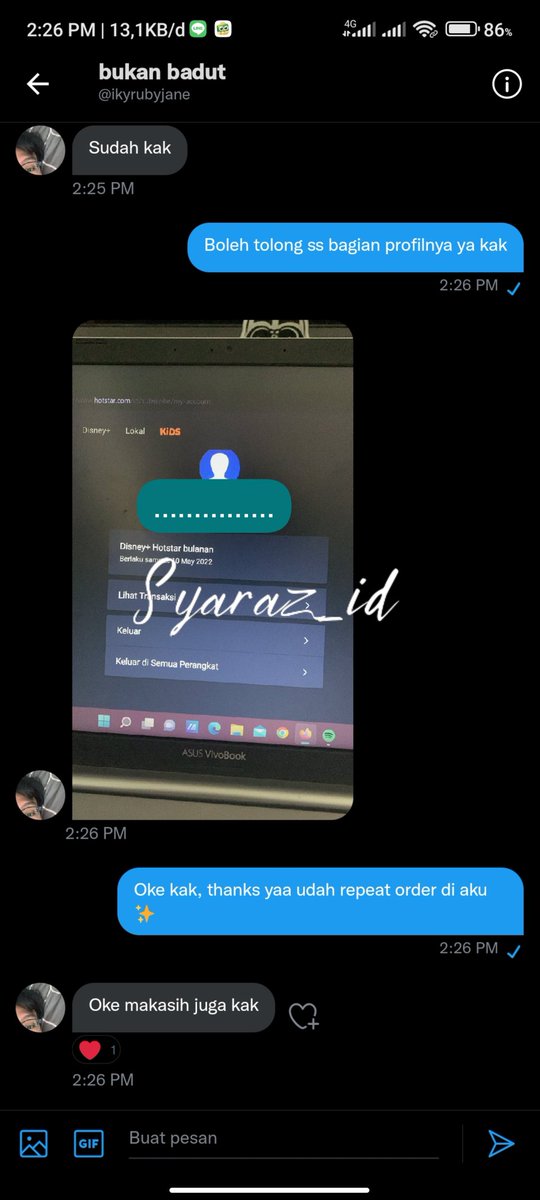 syaraz_id's tweet photo. Testi 872 ✨
Disney Sharing 1 Bulan https://t.co/S7DRGJ9BAv
