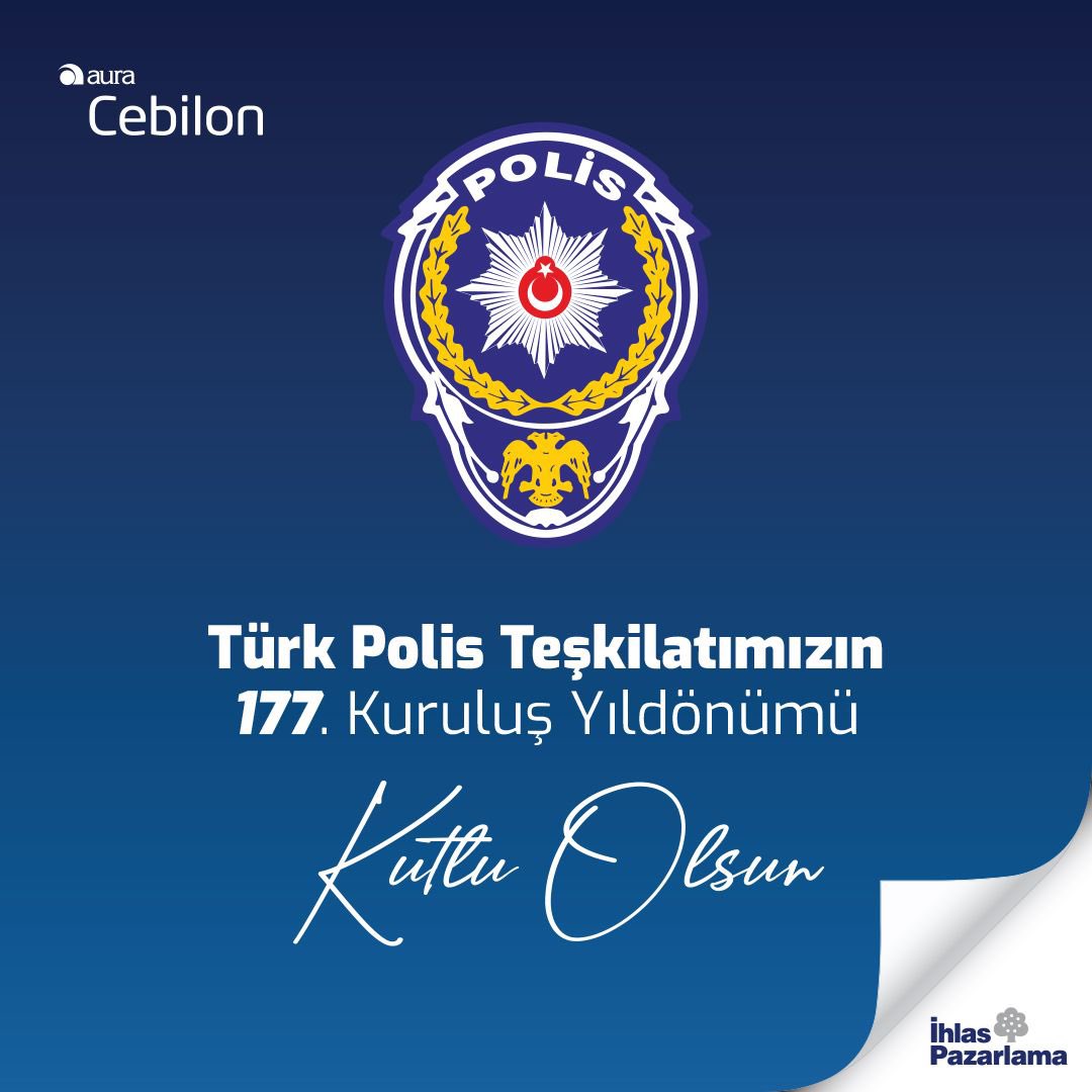 Emniyet ve huzurun tesisi için fedakarca çalışan Türk Polis Teşkilatı'nın 177. kuruluş yıldönümü kutlu olsun. #PolisTeskilatı177Yasında