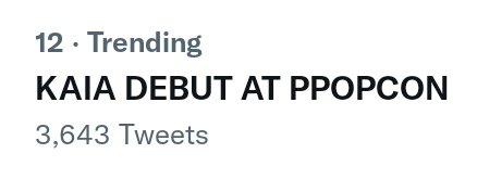 ella_enchant3d's tweet photo. WE ARE NOW TRENDING AT #12 ON PH TRENDS 🔥

KAIA DEBUT AT PPOPCON
#2022PPOPCON #KAIA
@KAIAOfficialPH https://t.co/CxcU4eaHFS