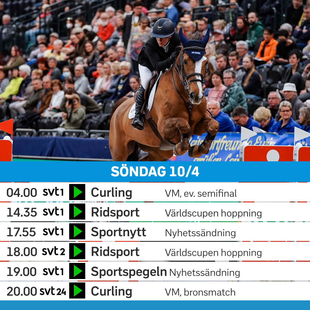 Söndag och här är dagens sändningar 👇📺