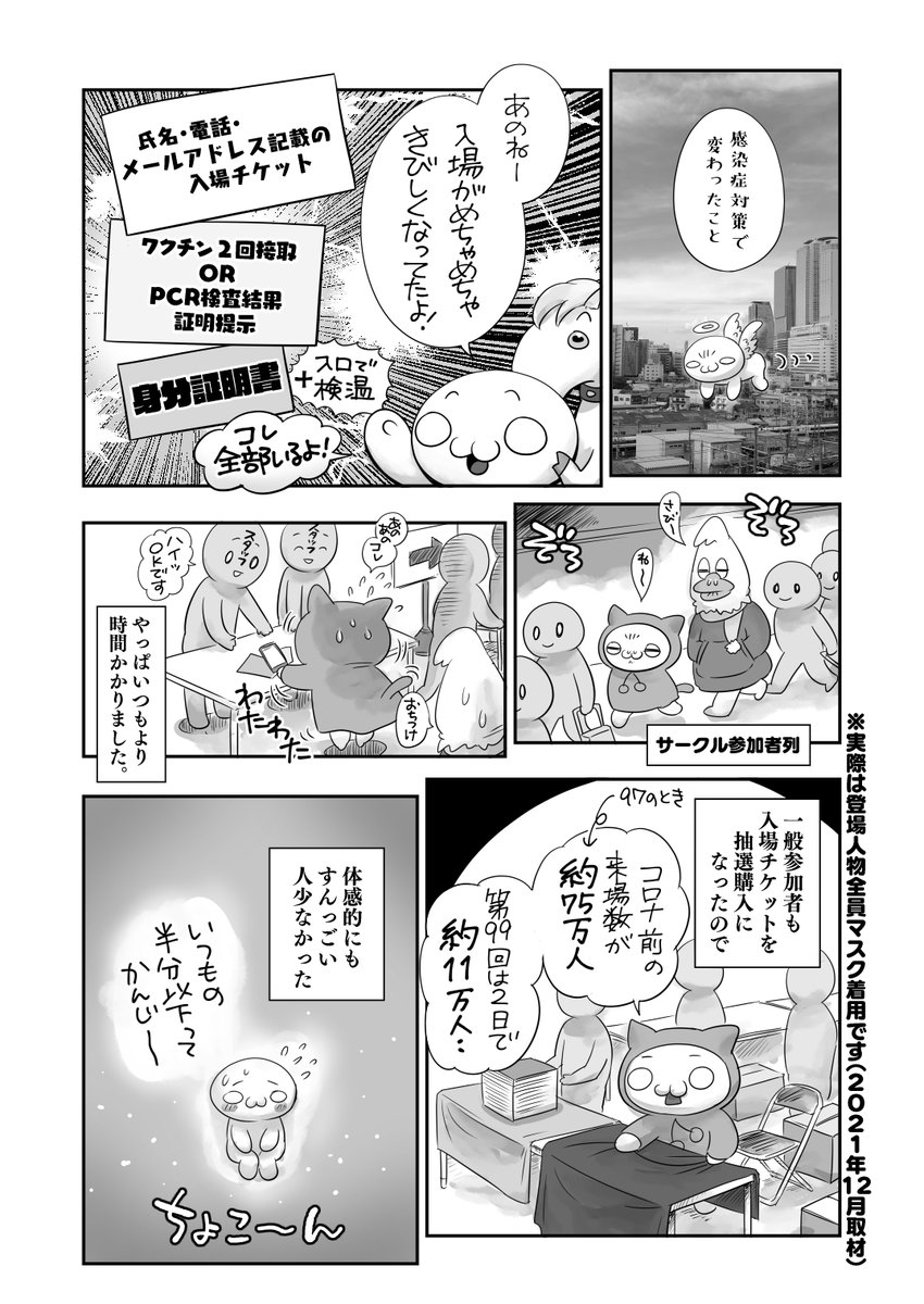 みんな大好き❤️コミックマーケット‼️のレポ漫画1/2
コミケってなあに❓&コスプレしてみよう👸&感染症対策で変わったこと💉などなど～😊 