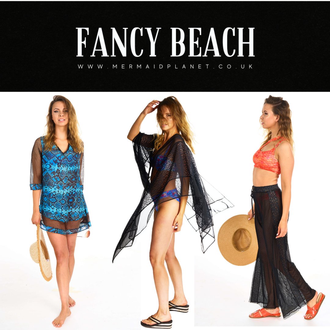 UnitedMermaid's tweet photo. 🎊 Introducing our new Fancy Beach collection! 🎊

Designed by Mermaids in the UK for all of you fancy beaches, our fab new collection includes new beachwear, cover-ups &amp; swimwear! 

Browse the full collection on our website now.

#beach #fancybeach #beachwear #coverup #swimsuit https://t.co/a6X9VNlSkm