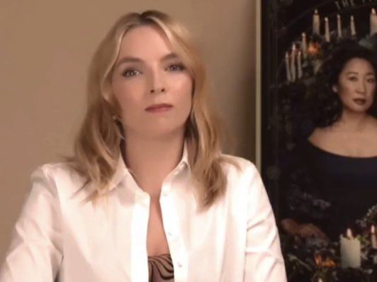 sithgaryen's tweet photo. jodie comer was trying to warn us all along and we should've listened #KillingEve https://t.co/yld6lhHEli
