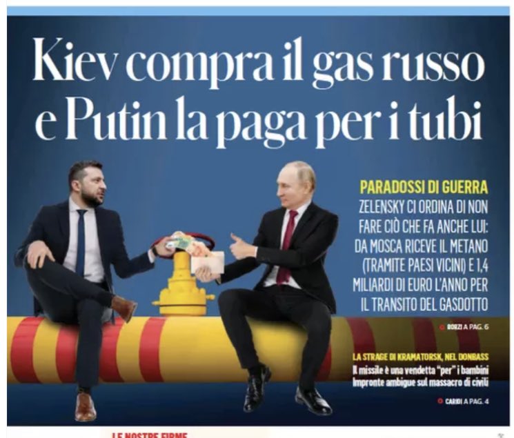 antonio_bordin's tweet photo. L’#Ucraina chiede a noi di rinunciare al gas russo, e nel frattempo compra il gas da #Putin.

 Lo capite quanto ci prendono allegramente per i fondelli? https://t.co/wjZz6gIHCk