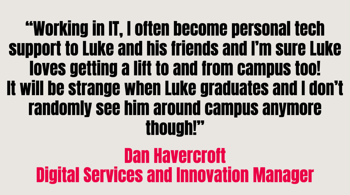 UA92MCR's tweet photo. We always say our staff and students are part of the UA92 family, but that is *literally* true for brothers Dan and Luke.

Key take-away: get a brother who works where you study for free lifts and IT support. https://t.co/TEJsSw6ul9