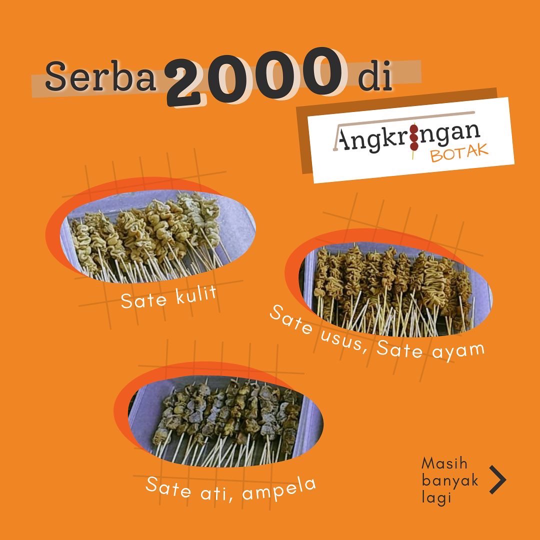 angkringanbotak's tweet photo. Halo Brodi, Angkringan Botak ada banyak pilihan nih buat nemenin lo nongkrong, biar gak sepet aja gitu. Murah kok brodi sans aja. #YukKeangkringan #AngkringanBotak https://t.co/vRpvMvAUB4