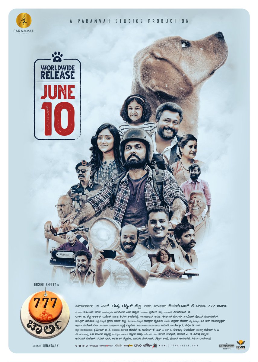 #777Charlie - Dharma and Charlie are on their way to the nearest theatres near you from June 10th.

#777CharlieOnJune10 

<a href="/rakshitshetty/">Rakshit Shetty</a> <a href="/Kiranraj61/">Kiranraj K</a> <a href="/nobinpaul/">NobiN PauL</a> <a href="/kaarthekeyens/">Kaarthekeyen S</a> <a href="/actorsimha/">Simha</a> <a href="/stonebenchers/">Stone Bench</a> <a href="/ParamvahStudios/">Paramvah Studios</a>