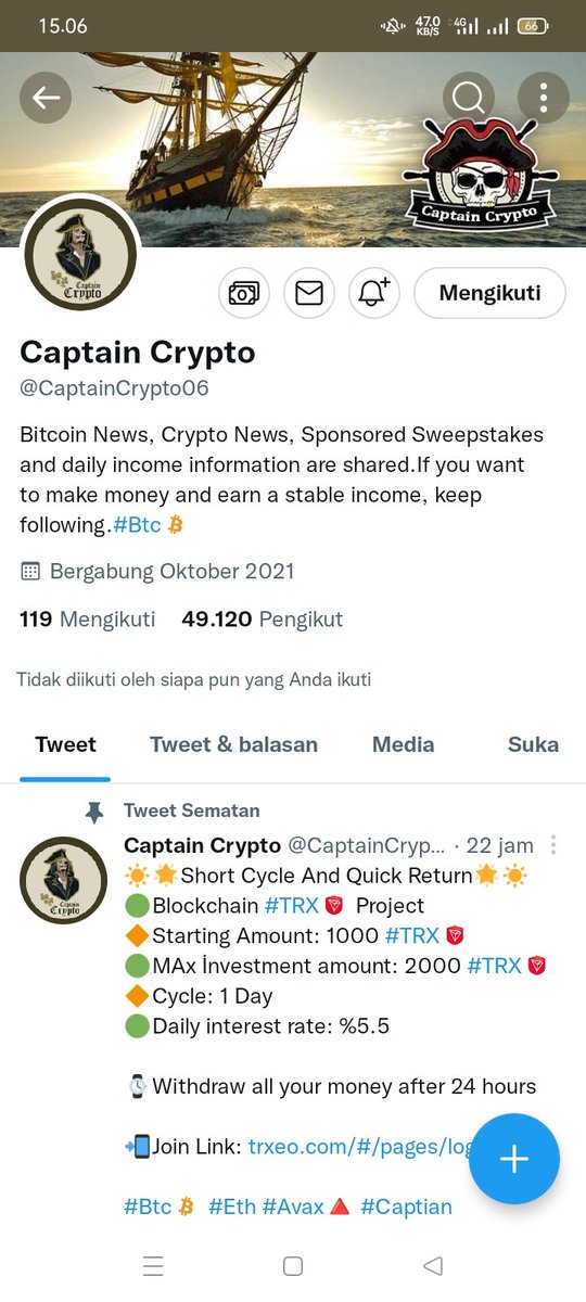ZulfiTamvan's tweet photo. @CaptainCrypto06 done https://t.co/JPiMehSemT