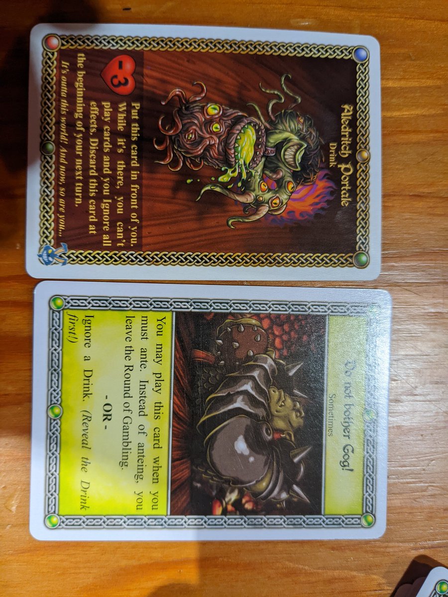 Hey <a href="/SlugFestGames/">SlugFest Games</a>,

How does the interaction work for Aledritch Portale and Do Not Bother Gog! Work?