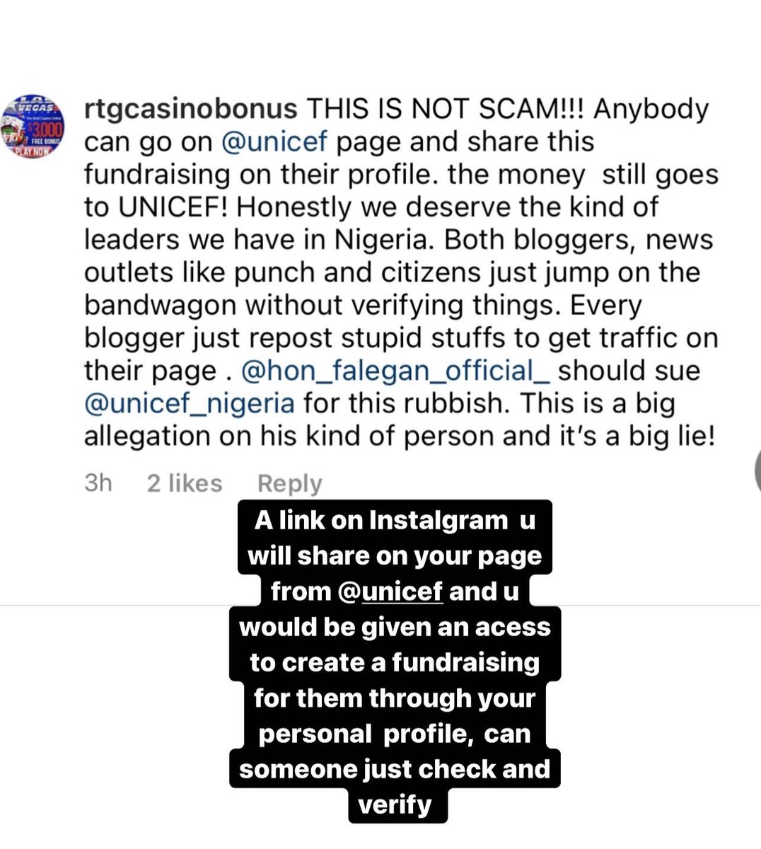 HFalegan's tweet photo. Atleast someone can understand how @unicef did it but @UNICEF_Nigeria should explain why I was labelled a scammer ? We were able to raise 61pounds for the war victims in ukraine. Which was sent through the link provided by @UNICEF https://t.co/jIzjEkmyZS