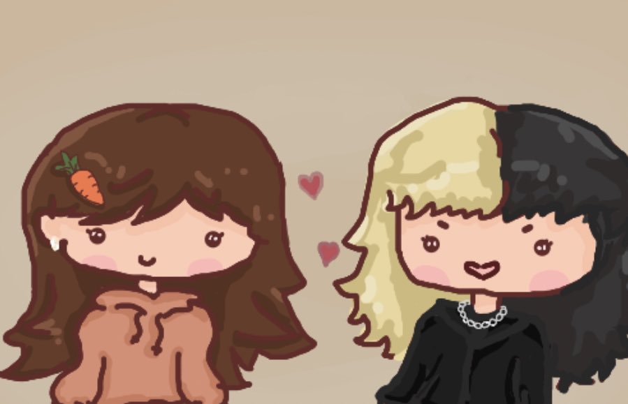 doodlesbygrace's tweet photo. My favorite duo 🧡🖤!! 
•
•@TinaKitten @mineifiwildout 
• #tinakittenfanart #emmafanart #carrottwt #toothtwt #fanart 🦷🥕 https://t.co/OJxtREP5iD