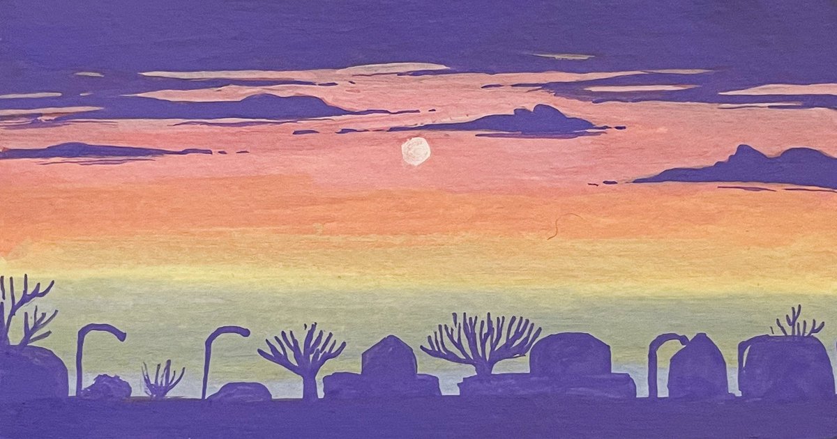 My sister and I went out to paint the sunset but it was too cold so we sat and painted in her car ❤️ thanks bro for trusting me not to get paint on your car!