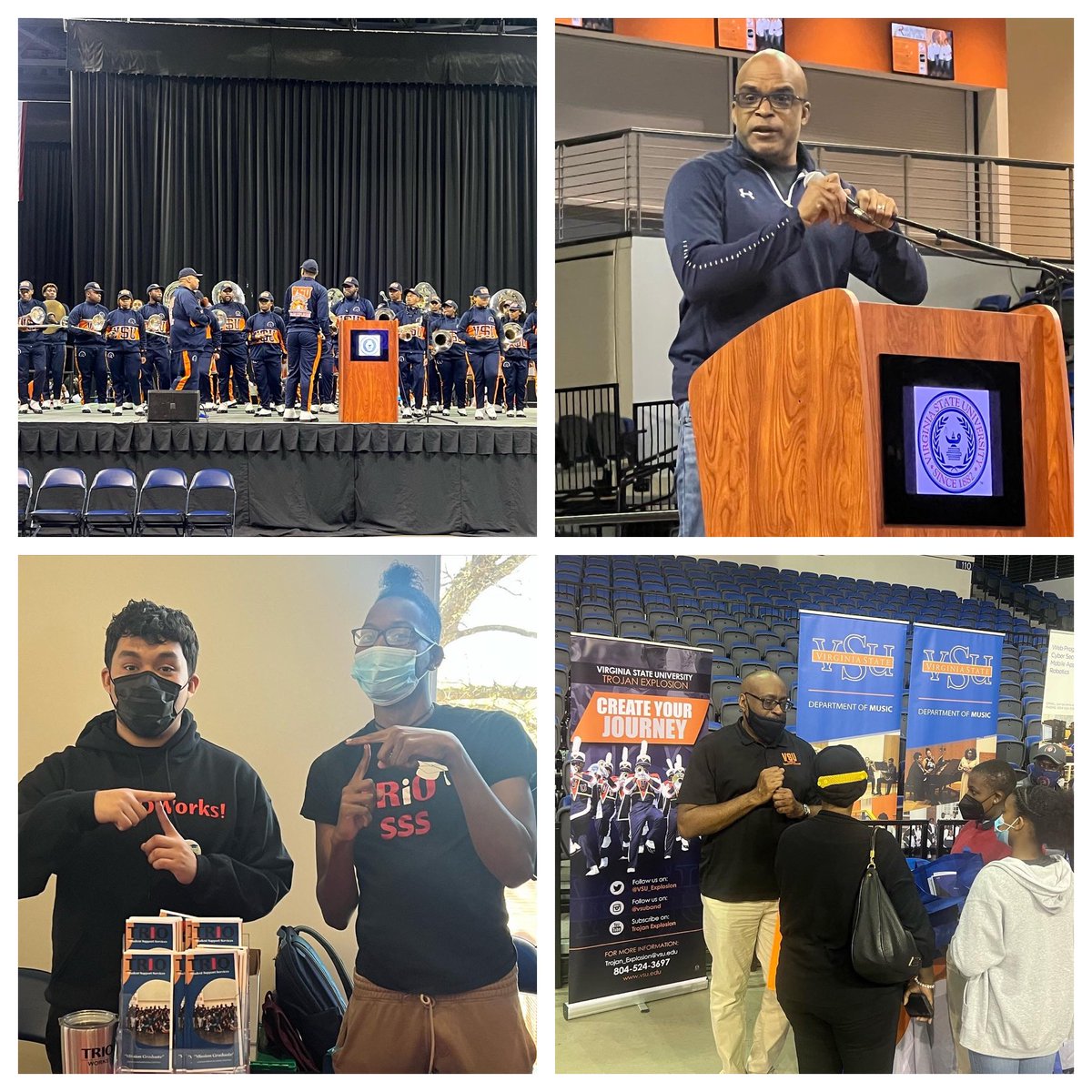 musikal_nupe's tweet photo. Spring Open House! Glad to welcome our new Trojans!!! 🧡💙
#VSU #GreaterHappensHere #VSUAA #NationalPresident #DevotedAlumnus https://t.co/mTKvD8TMsq