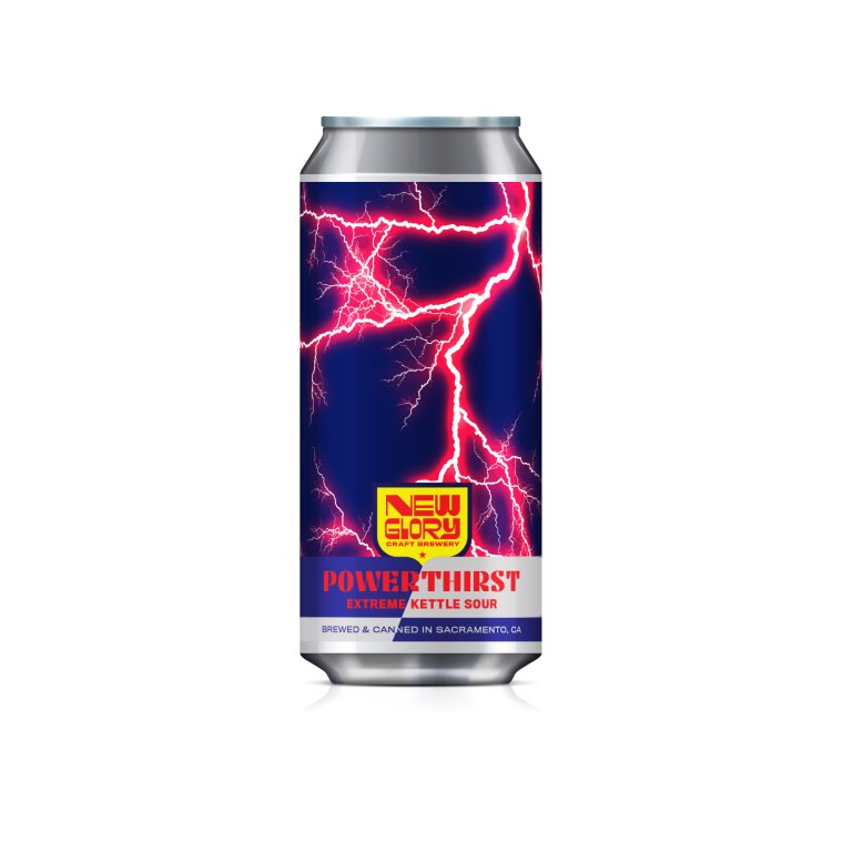RacTheKitty's tweet photo. @towmotornoises Apparently some place made a  Powerthirst Beer? Wild. https://t.co/0wZLEeMpRE