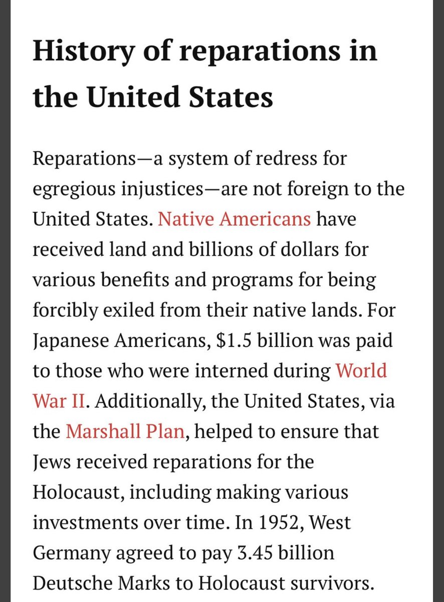 Autochthonative's tweet photo. Black Americans are the only group that has not received reparations for state-sanctioned racial discrimination, while slavery afforded some white families the ability to accrue tremendous wealth. And, we must note that American slavery was particularly brutal. https://t.co/HsbF92MeSK